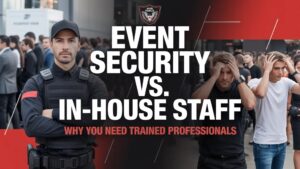 Read more about the article Event Security vs. In-House Staff: Why You Need Trained Professionals